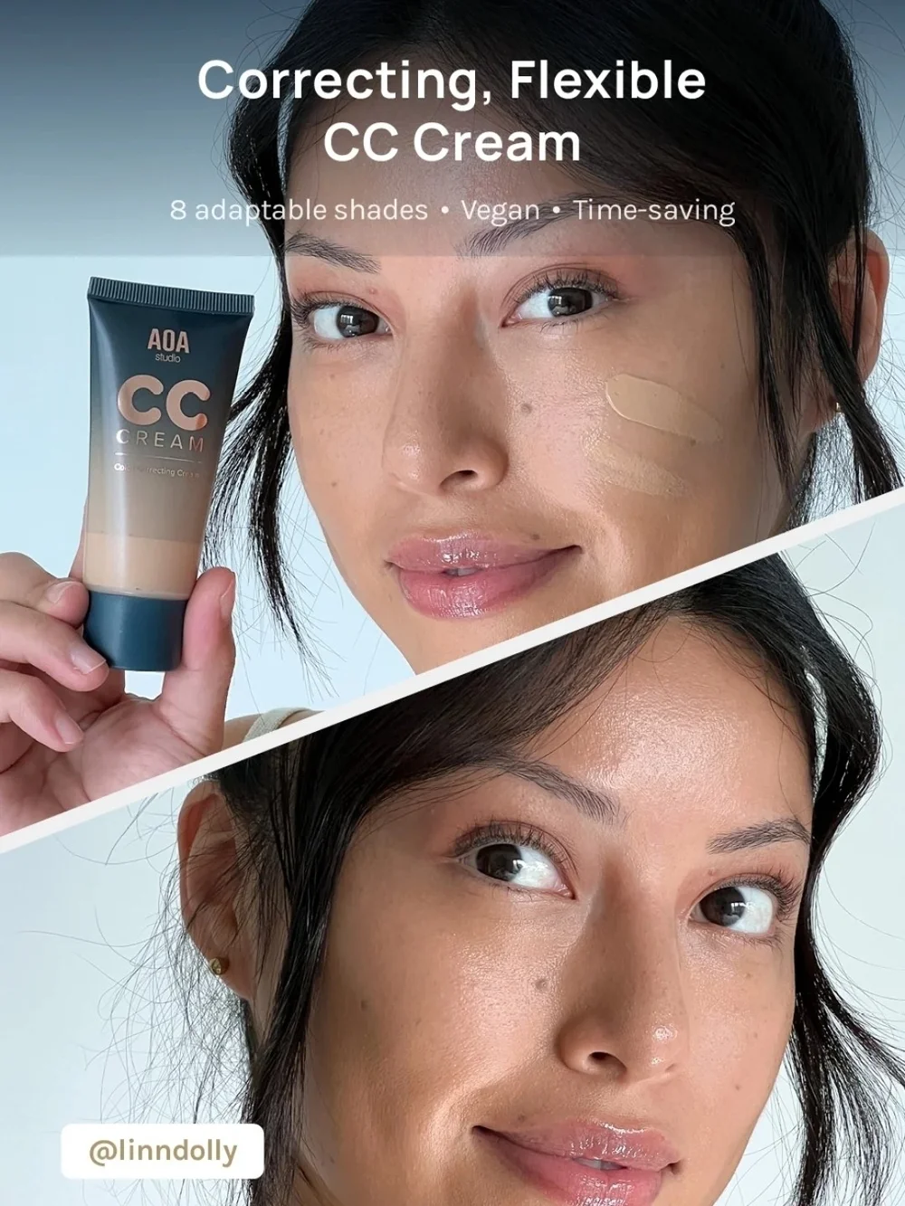 AOA Studio CC Cream Color Correcting Cream - Light 1fl Oz BNIB